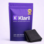 Klaril XXL 5-pack pouch with charcoal microfiber cloth