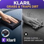 Klaril grabs dirt instead of smearing it