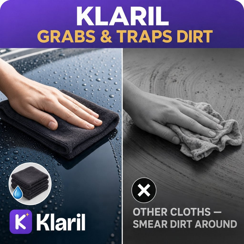 Klaril grabs dirt instead of smearing it
